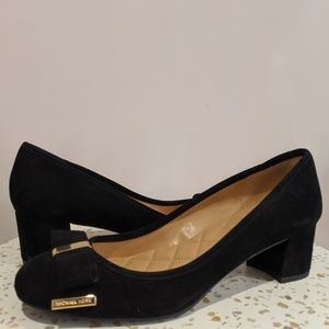 Michael Kors Low Block Heel Round Toe Pumps